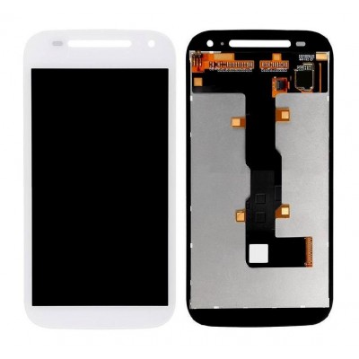 Lcd With Touch Screen For Motorola Moto E 2nd Gen White By - Maxbhi Com