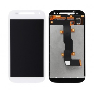 Lcd With Touch Screen For Motorola Moto E Dual Sim 2nd Gen White By - Maxbhi Com