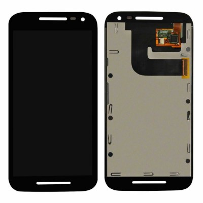 Lcd With Touch Screen For Motorola Moto G Dual Sim 3rd Gen Black By - Maxbhi Com