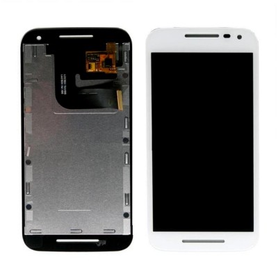 Lcd With Touch Screen For Motorola Moto G Dual Sim 3rd Gen White By - Maxbhi Com