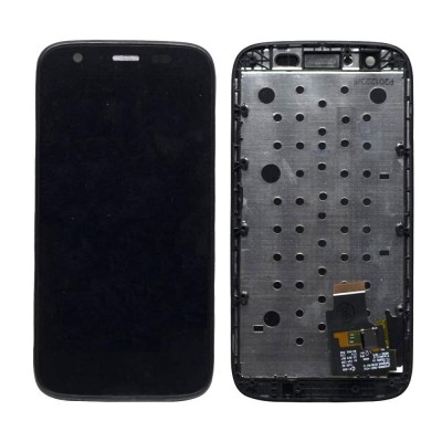 Lcd With Touch Screen For Motorola Moto G Dual Sim White By - Maxbhi Com