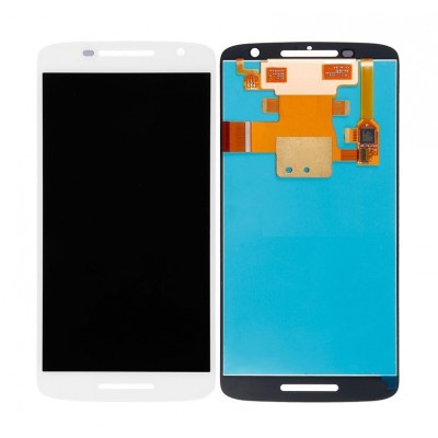 Lcd With Touch Screen For Motorola Moto X Play 32gb White By - Maxbhi Com