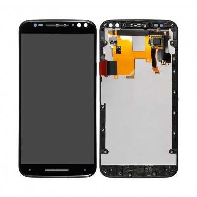 Lcd With Touch Screen For Motorola Moto X Style 32gb Black By - Maxbhi Com