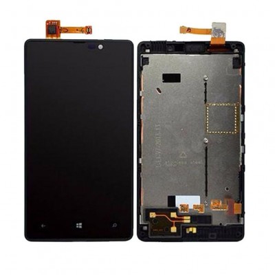 Lcd With Touch Screen For Nokia Lumia 820 Black By - Maxbhi Com