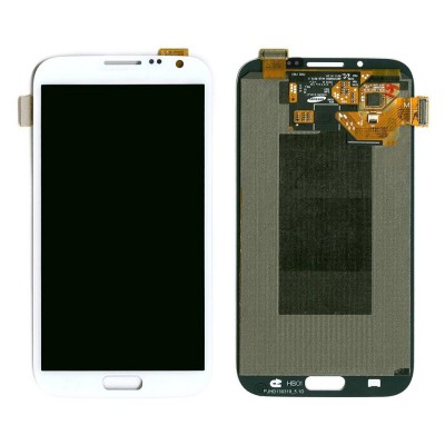 Lcd With Touch Screen For Samsung Galaxy Note Ii N7100 White By - Maxbhi Com