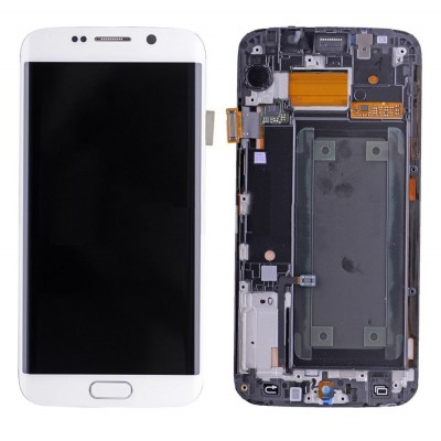Lcd With Touch Screen For Samsung Galaxy S6 Edge Cdma White By - Maxbhi Com