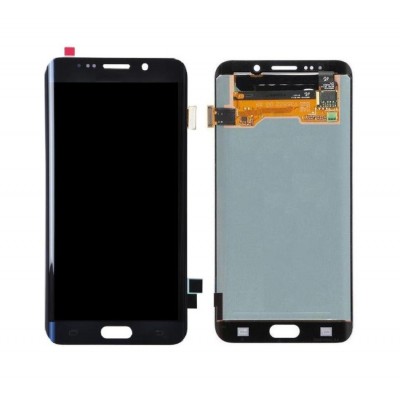 Lcd With Touch Screen For Samsung Galaxy S6 Edge Plus Duos Black By - Maxbhi Com