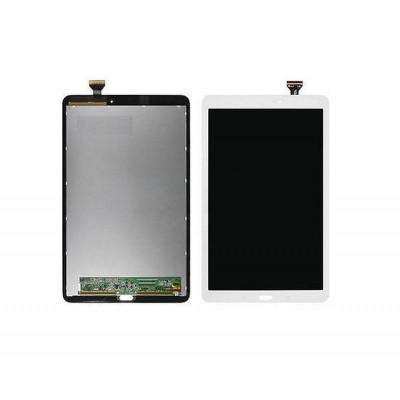 Lcd With Touch Screen For Samsung Galaxy Tab E 9 6 White By - Maxbhi Com