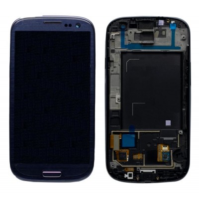 Lcd With Touch Screen For Samsung I9300 Galaxy S Iii Blue By - Maxbhi Com