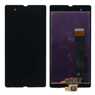 Lcd With Touch Screen For Sony Ericsson Xperia Z L36a C6606 Black By - Maxbhi Com