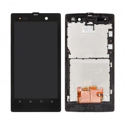Lcd With Touch Screen For Sony Xperia Ion St28i White By - Maxbhi Com