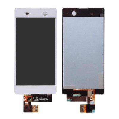 Lcd With Touch Screen For Sony Xperia M5 Dual White By - Maxbhi Com