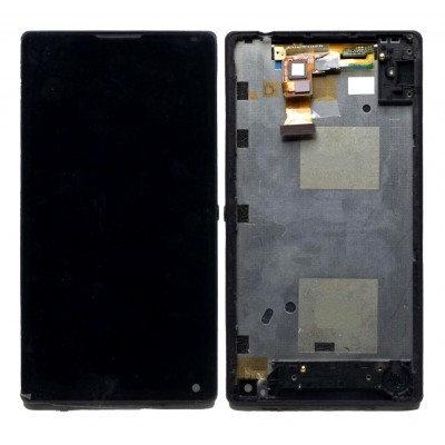 Lcd With Touch Screen For Sony Xperia Zl C6502 Black By - Maxbhi Com