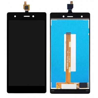 Lcd With Touch Screen For Wiko Pulp Chocolate By - Maxbhi Com