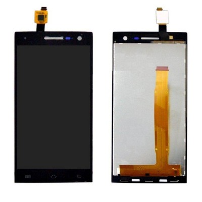 Lcd With Touch Screen For Xolo Q1010 White By - Maxbhi Com