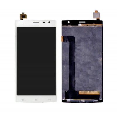 Lcd With Touch Screen For Xolo Q2000 White By - Maxbhi Com