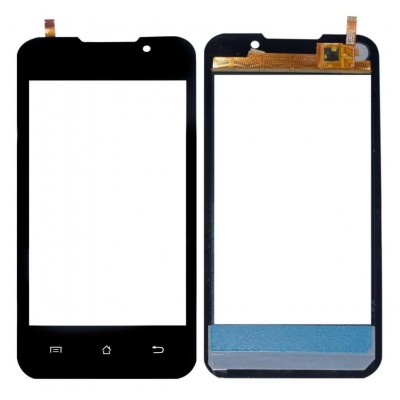Touch Screen Digitizer For Spice Mi437 Stellar Nhance 2 Black By - Maxbhi Com