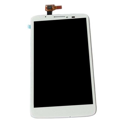 Lcd With Touch Screen For Alcatel One Touch Snap Silver By - Maxbhi Com