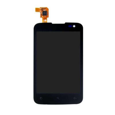 Lcd With Touch Screen For Alcatel Ot985 Black By - Maxbhi Com