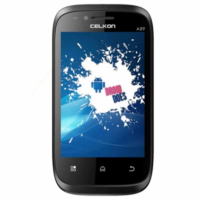 LCD with Touch Screen for Celkon A89 - Black