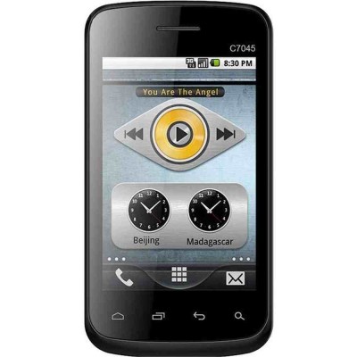 LCD with Touch Screen for Celkon C7045 - Black