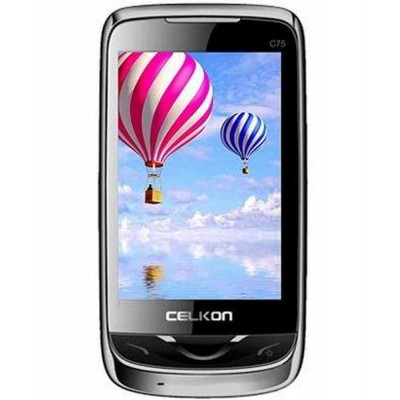 LCD with Touch Screen for Celkon C75 - White
