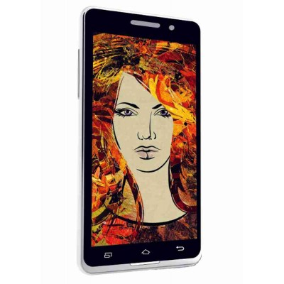 LCD with Touch Screen for Celkon Monalisa 5 - White