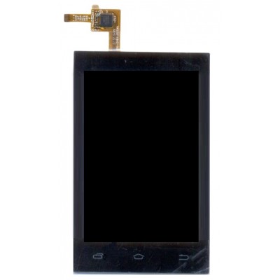 Lcd With Touch Screen For Lava 3g 415 White By - Maxbhi Com