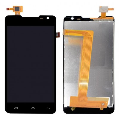 Lcd With Touch Screen For Lava Iris 504q White By - Maxbhi Com