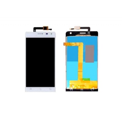 Lcd With Touch Screen For Lava Iris Fuel 50 White By - Maxbhi Com