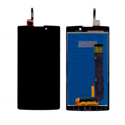 Lcd With Touch Screen For Lava Iris Fuel 60 Black By - Maxbhi Com