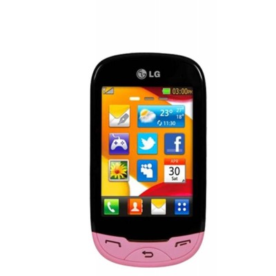 LCD with Touch Screen for LG EGO T500 - Black