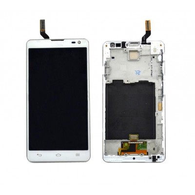 Lcd With Touch Screen For Lg Optimus L9 Ii D605 White By - Maxbhi.com