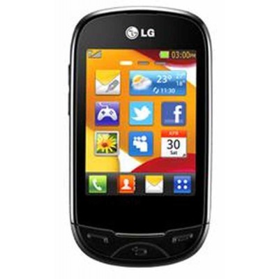 LCD with Touch Screen for LG T510 - Black