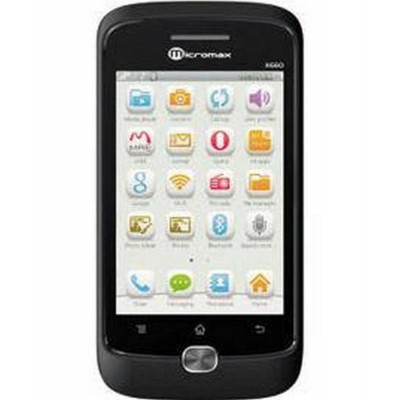 LCD with Touch Screen for Micromax X660 - Black