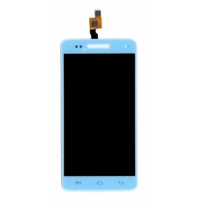 Lcd With Touch Screen For Micromax A120 Canvas 2 Colors White By - Maxbhi.com