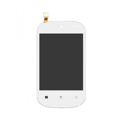 Lcd With Touch Screen For Micromax Superfone Punk A44 White By - Maxbhi.com