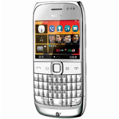 LCD with Touch Screen for Nokia 702T - White