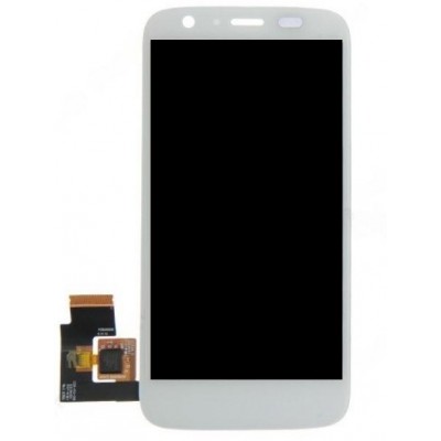 Lcd With Touch Screen For Motorola Moto G 4g White By - Maxbhi Com