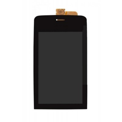 Lcd With Touch Screen For Nokia Asha 309 Black By - Maxbhi.com
