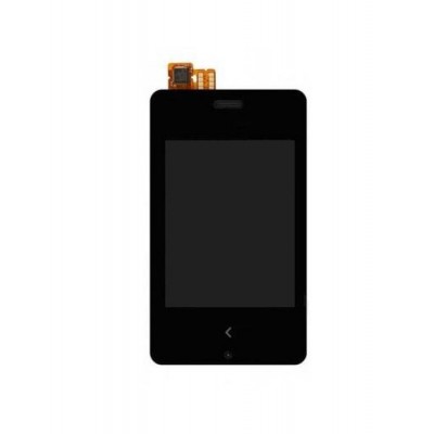 Lcd With Touch Screen For Nokia Asha 500 Dual Sim White By - Maxbhi.com