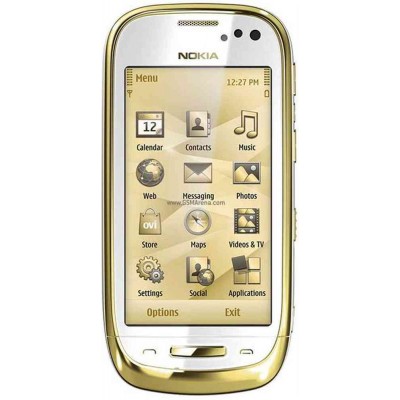 LCD with Touch Screen for Nokia Oro - Black