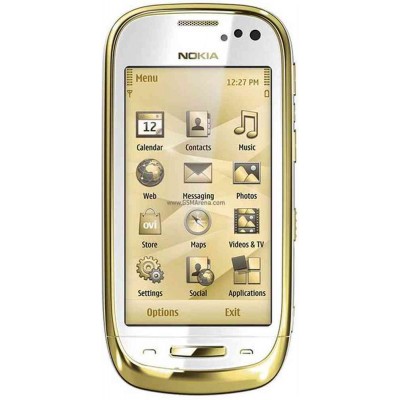 LCD with Touch Screen for Nokia Oro - White