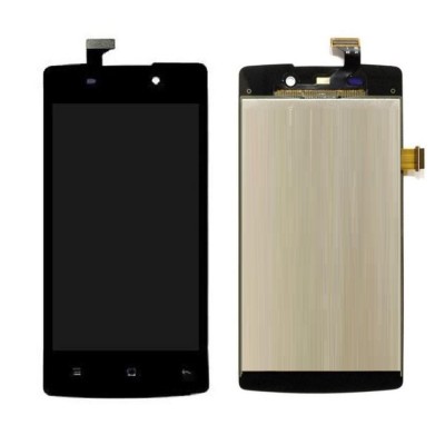 Lcd With Touch Screen For Oppo R1001 Joy Black By - Maxbhi Com