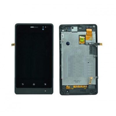 Lcd With Touch Screen For Sony Xperia Go St27i Black By - Maxbhi Com