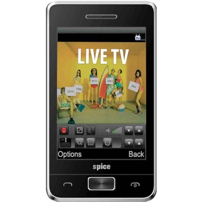 LCD with Touch Screen for Spice M-5900 Flo TV Pro - Silver & Grey