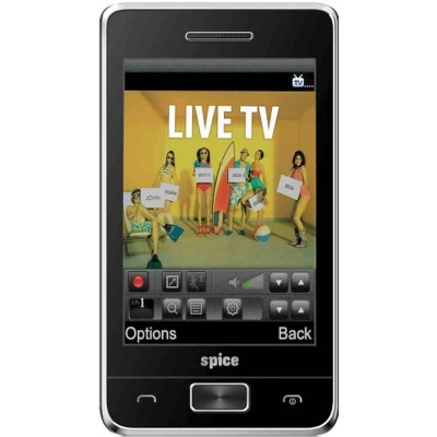 LCD with Touch Screen for Spice M-5900 Flo TV Pro - White