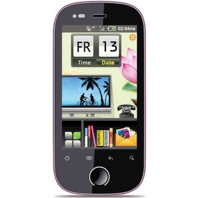 LCD with Touch Screen for Spice M-6688 Flo Magic - White