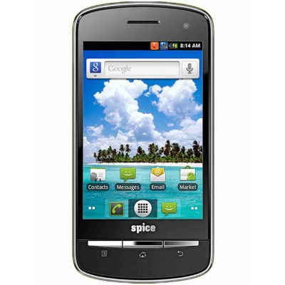 LCD with Touch Screen for Spice Mi-350 - Black