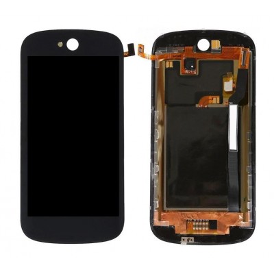 Lcd With Touch Screen For Yota Yotaphone 2 Black By - Maxbhi Com